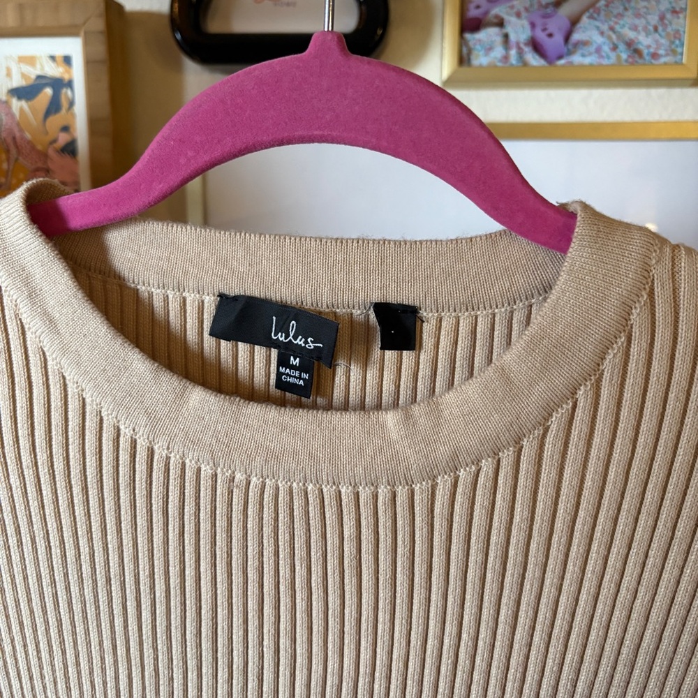Lulus Cutout Color Block Midi Sweater Dress - Picture 5 of 11